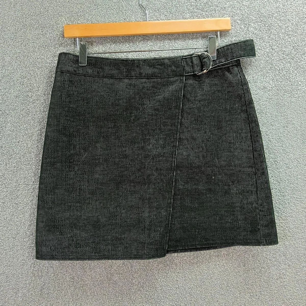 Black cord top mini skirt uk