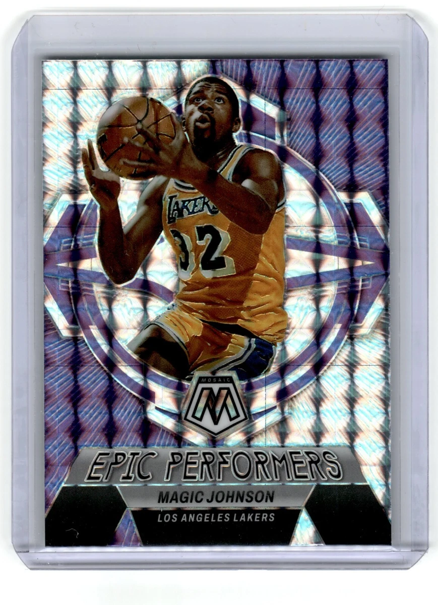 2022-23 Panini Mosaic Basketball Magic Johnson Epic Performers Silver Prizm SP
