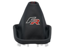 SCHALTMANSCHETTE FUR SEAT IBIZA V KJ 2017-2025 SCHALTSACK LEDER STICKEREI FR