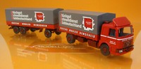 Wiking 047301 MAN Pp-Zug Spedition Gustav MäUler 1:87, NEU Modell