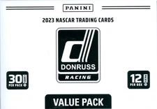 2023 Panini Donruss Racing NASCAR Jumbo Value Fat Cello Pack Box 12 Packs