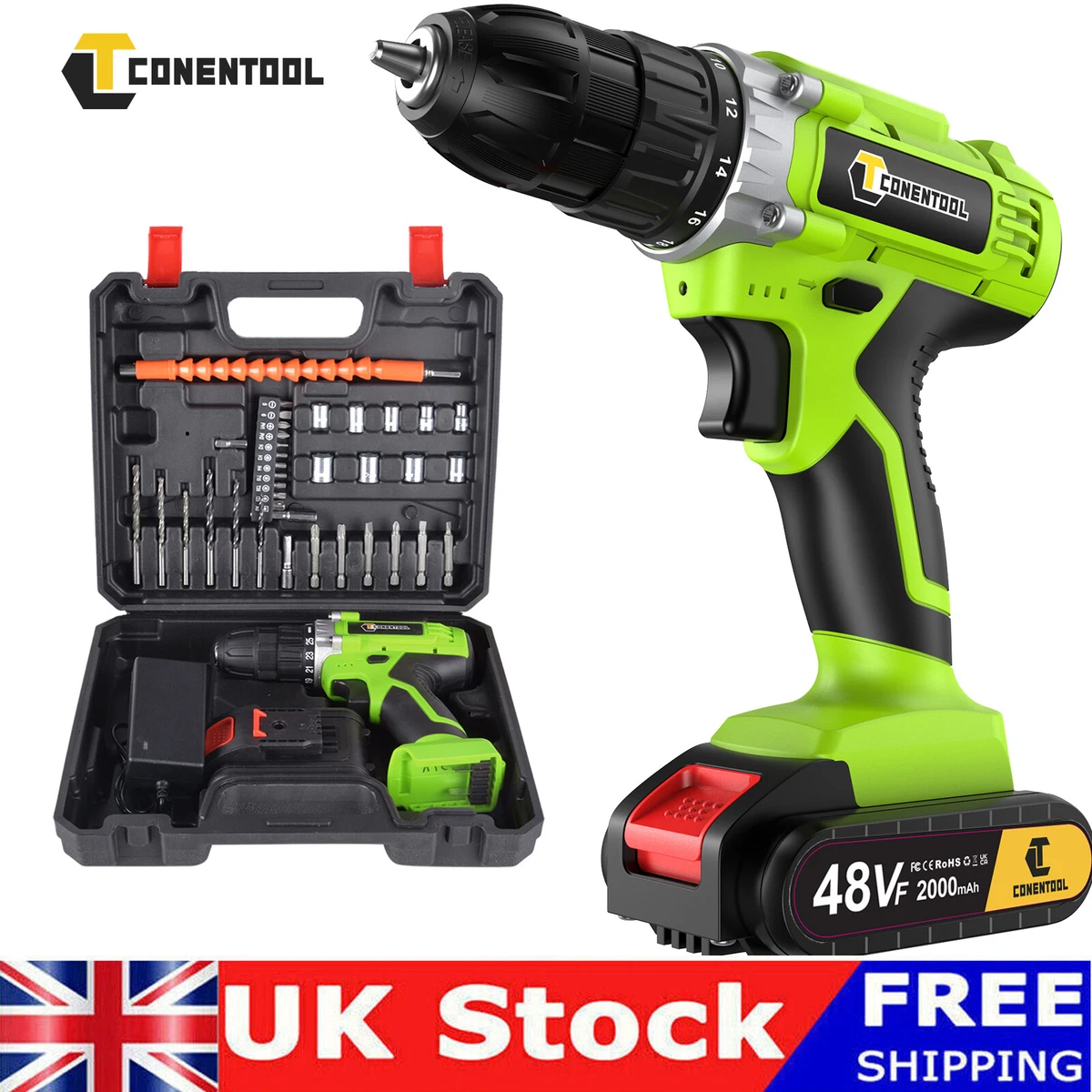 Battery outlet drill screwdriver