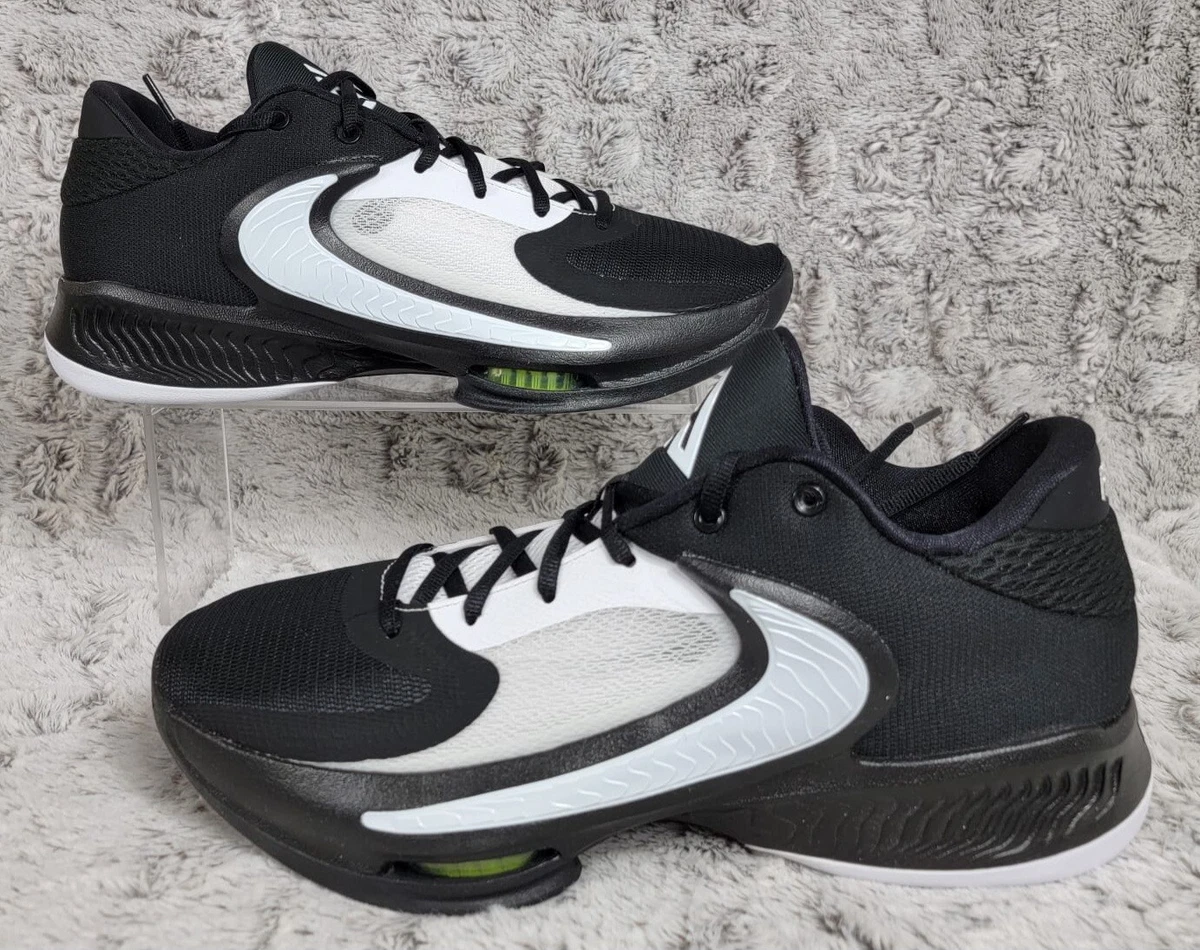 Nike Zoom Freak 4 TB Black White Men s Basketball Shoes Size 10.5