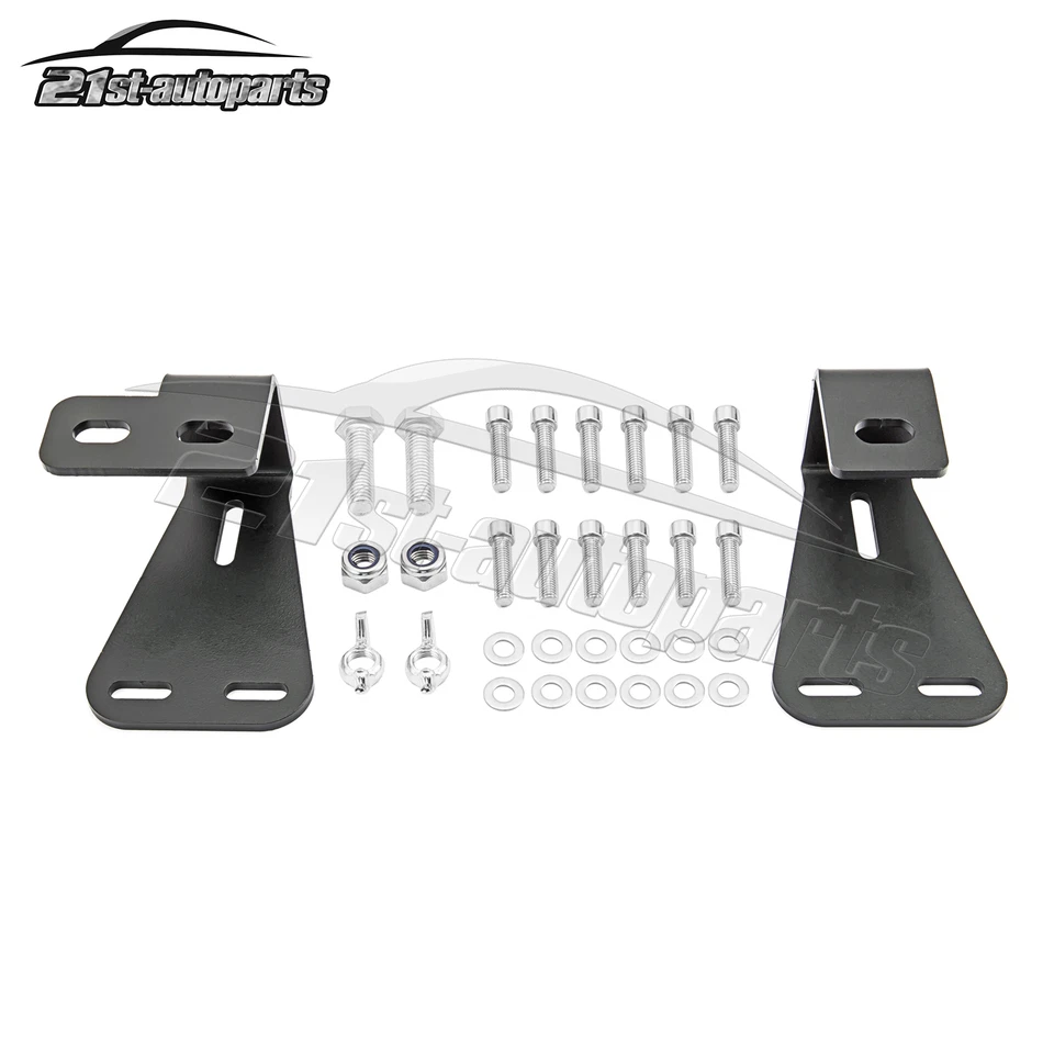 Soporte de capó superior negro para montaje de gato de elevación alta negro para Jeep Wrangler CJ YJ TJ 44-06 Foto 3 de 4