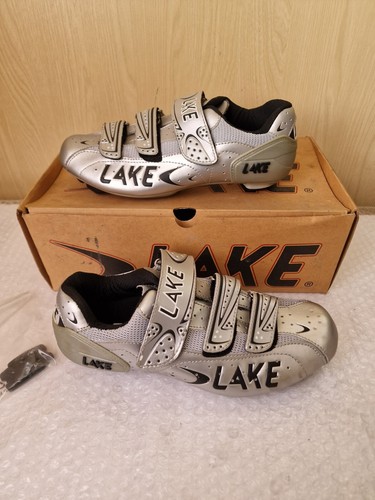Zapato de carretera Lake CX165 plateado SPD-SL para hombre EE. UU. 10 EUR 44 nuevo en caja - Imagen 3 de 11