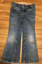 Vintage Levis 517 Child Zip Flop Fad Blue, Fl Legs, Copper Riv Buttons Jean