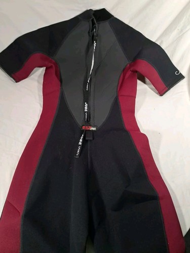 Jobe Women's Shorty Wetsuit Berry and Black Color  Size 11-12 Powerstretch Surf - Picture 10 of 11