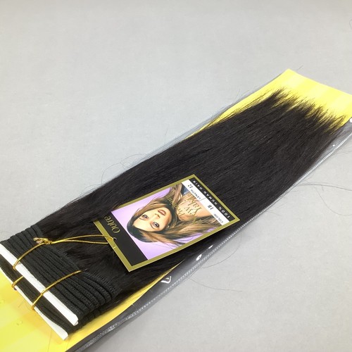 Neu Yaki #1B Off Black 12" gerade 100 % Echthaar-Extensions - Bild 2 von 4