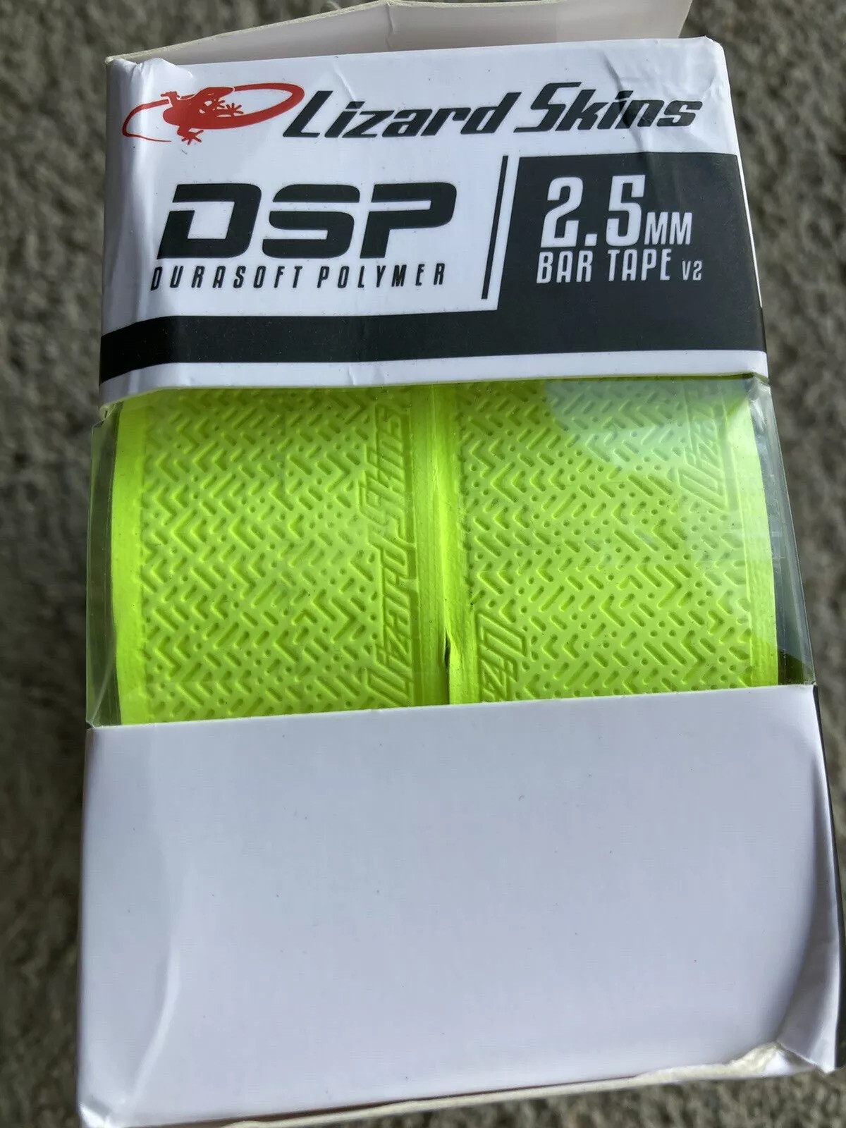 Lizard Skins DSP 2.5mm V2 Handlebar Bar Tape road gravel bike wrap Neon Yellow