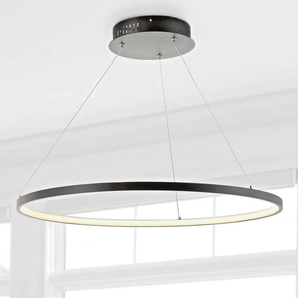 LightInTheBox Modern LED Ring Chandelier, 31.5" Halo Pendant Light Fixture Circl - Image 4 of 4