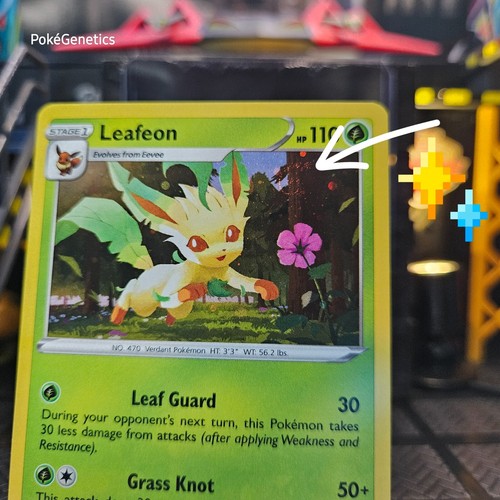Leafeon Swirl Holo Sword & Shield Cosmos Promo Pokémon TCG SWSH191 - Picture 2 of 8