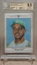 2016 Topps Transcendent Collection REGGIE JACKSON Sketch /65 BGS 9.5 POP 1