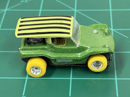 Cool Custom Dune Buggy With Johnny Lightning HO SLOT CAR CHASSIS Tjet