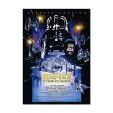 Star Wars - Empire Strikes Back Retro Movie Poster | Official Art Print A3 A4