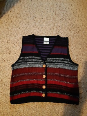 ladies knitted waistcoats ebay