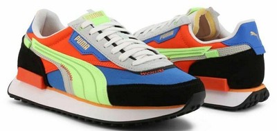 puma future rider orange laces