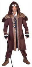 Steampunk Mantel Wikinger Kostüm Rokoko Halloween Gothic Piraten Gangster Hut
