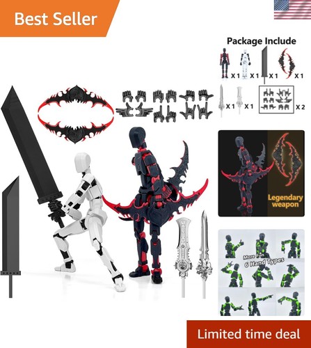 Assembly Completed T13 Action Figure Set, Titan 13 Robot Dummy 13 3D Printed ...
