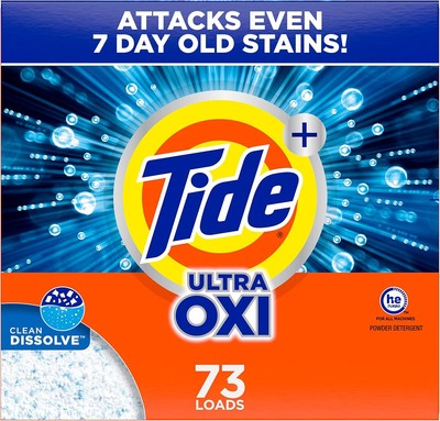 Tide Plus Ultra Oxi Powder Laundry Detergent, 73 loads, 127 oz