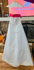 Wedding Dress- New- Size 6-Davids's Bridal-White