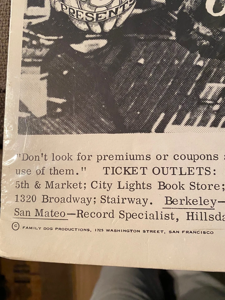 Cartel de concierto Big Brother 1966 Avalon Ballroom Family Dog FD-11 (2) Foto 4 de 4