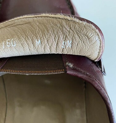 Bally Dalton Cordovan Leather Slip On Penny Loafer Burgundy 