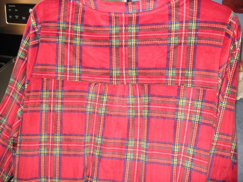 WOMENS NIGHTGOWN SIZE 2X (18W-20W) LONG FLEECE RED&GREEN PLAID HOLIDAY NEW - Picture 3 of 6