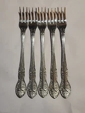 Lot Of 5 Adcraft ADC3 Stainless Steel Shrimp Cocktail Forks