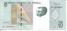 ANGOLA  5 KWANZAS 2012