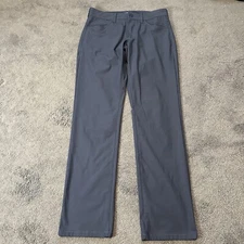 Rhône Men’s 30 Gray Commuter 5 Pocket Slim Straight Pants Meas. 31x32