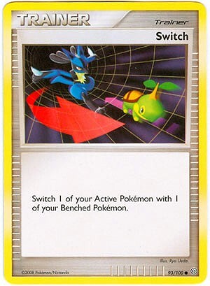Pokemon Diamond and Pearl Stormfront Card - Switch (C) 93/100