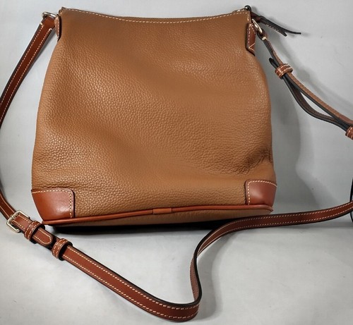 Dooney & Bourke Pebble Grain Crossbody R264CA Caramel Leather New Purse - Picture 2 of 10