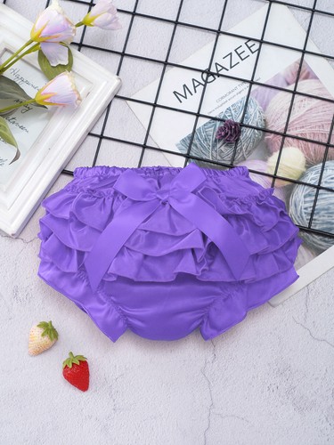 Baby Girls Ruffled Bloomers Bottoms Toddler Casual Briefs Polka Dots Underwear - 第 11/71 張圖片