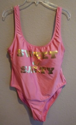 bubblegum pink swimsuit