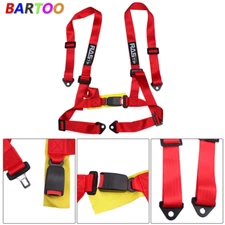 RASTP 2" 4-Point Adjustable Racing Seat Belts Harness Shoulder Straps