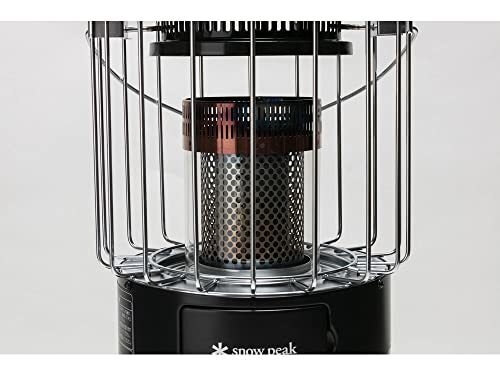 Snow Peak KH-100BK Camping Cylindrical Glow Stove Oil Heater