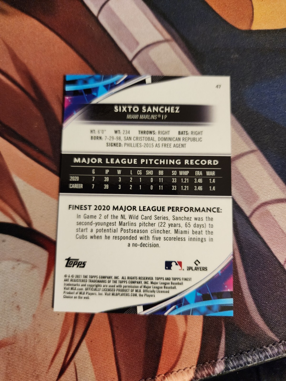 Sixto Rc 2021 Topps Finest - Sixto Sanchez #47 Orange Refractor /25 (RC) for ...