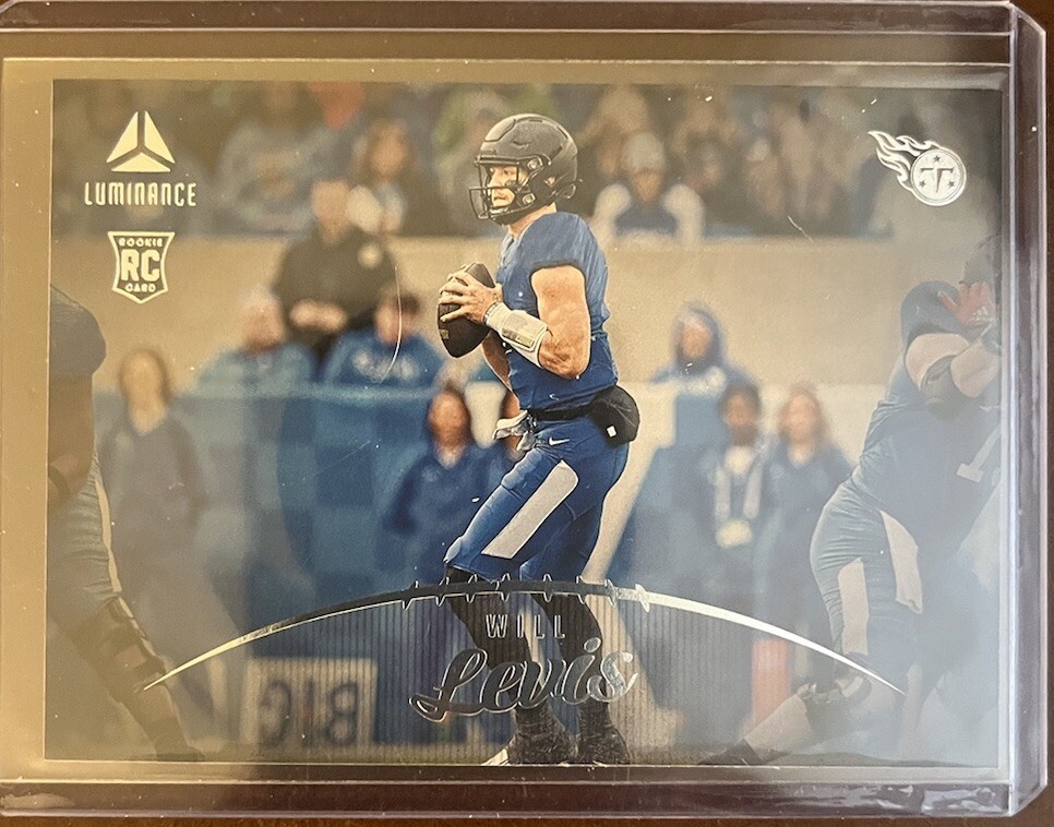 2023 Panini Luminance Will Levis Horizontal Rookie # 198 Tennessee Titans