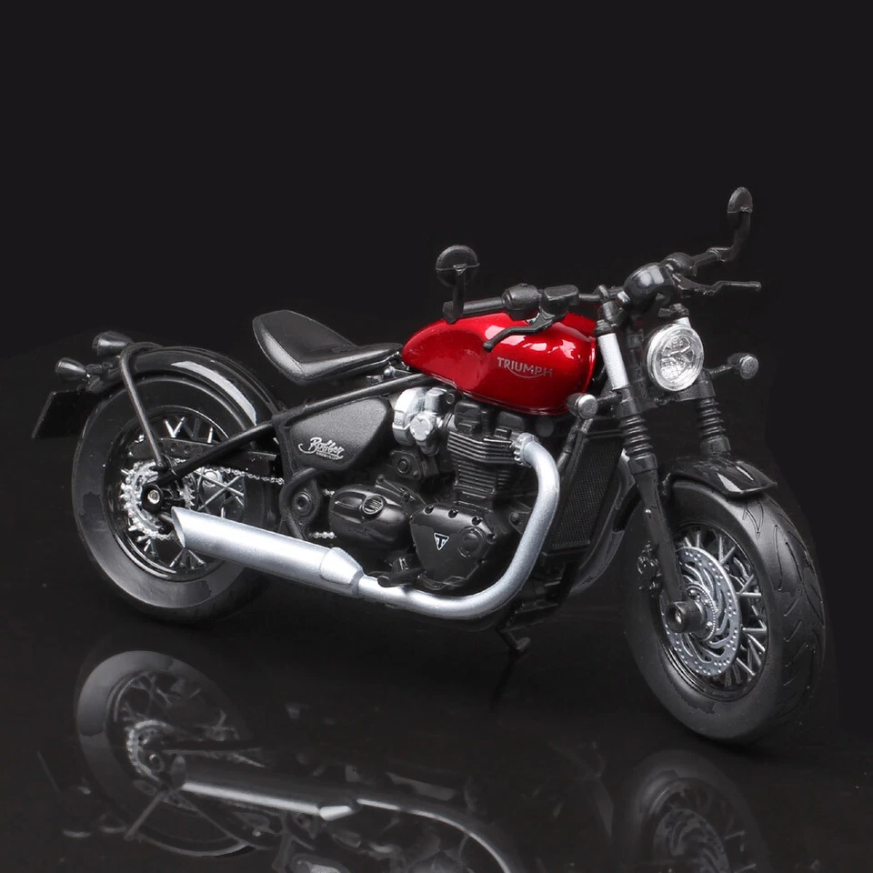 Welly 1/12 Scale Triumph Bonneville Bobber Motorcycle Model Diecast Toy Bike - Image 4 of 4