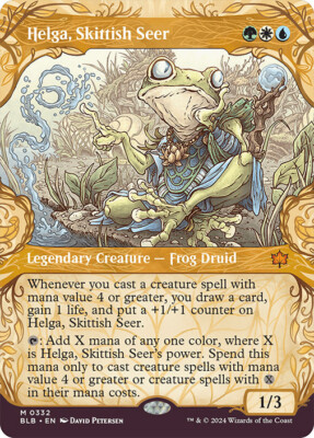 MTG Helga, Skittish Seer Showcase - Bloomburrow #332