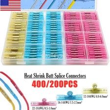 400/200x Heat Shrink But Connector Waterproof Electrical Wire Marine Butt Splice