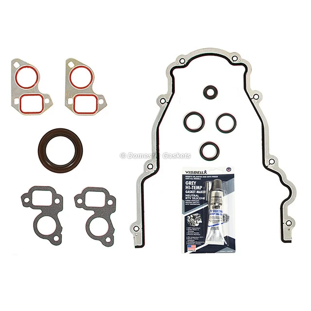 97-16 Chevrolet Cadillac Buick GMC 4.8L 5.3L 6.0 6.2 OHV Timing Cover Gasket Set - Image 2 of 4