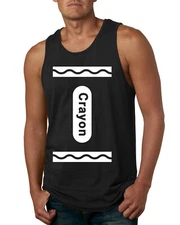 White Crayon Halloween Costume Mens Tank Top