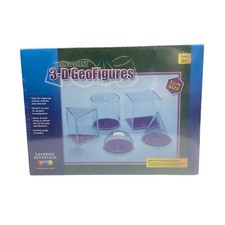 New Learning Advantage Set Of 17 3-D Transparent Geofigures Geometry Math Shapes