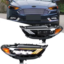 LED Headlights for Ford Fusion 2017-2020 Mondeo Sequential Front Lamps Assembly
