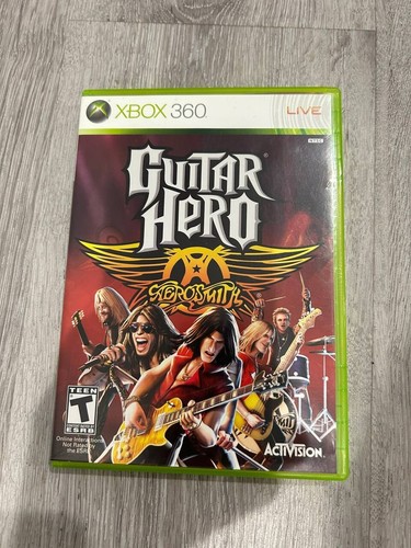 Jeu Guitar Hero : Aerosmith COMPLET Pour Xbox 360 - Version PAL FR, En Bon état