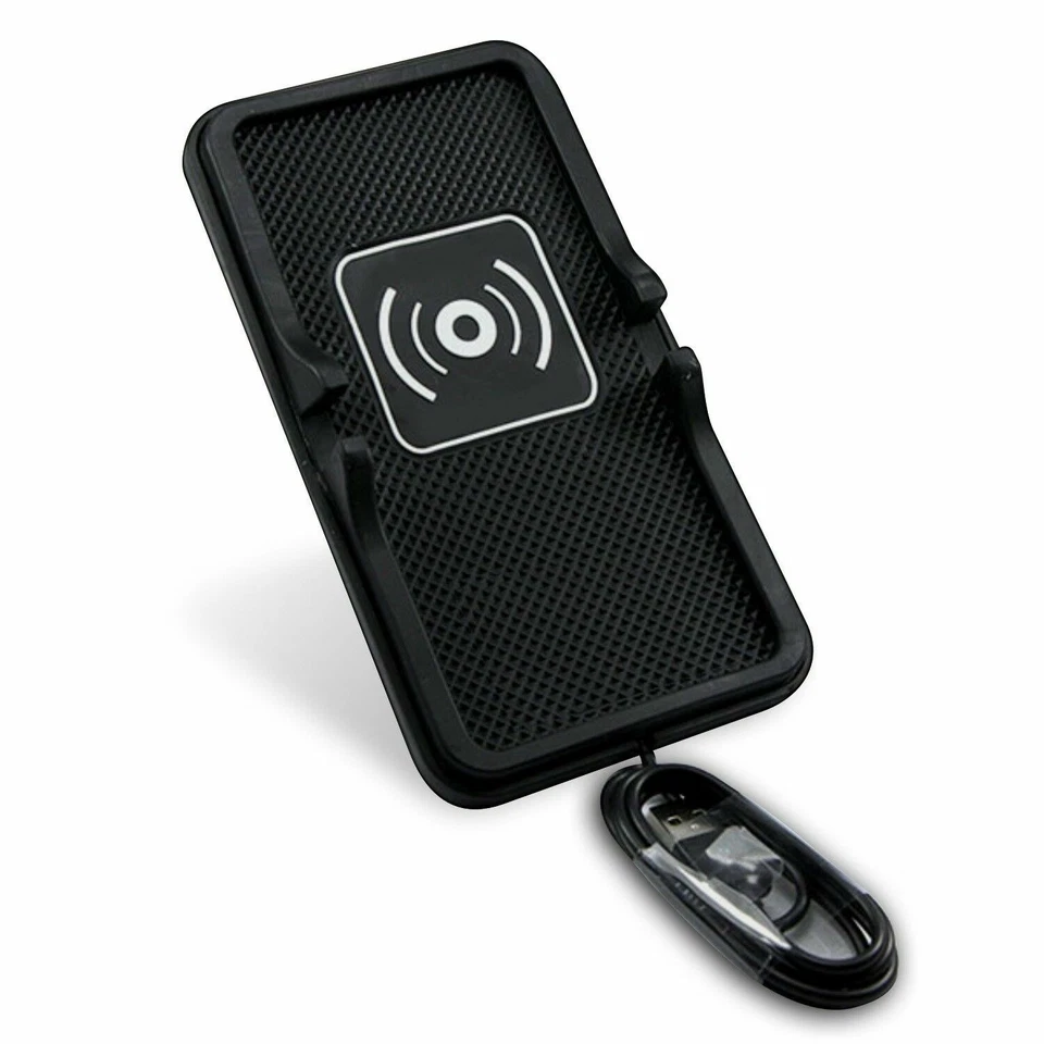 Wireless Charger Car Dashboard Phone Holder Mat For iPhone 13 14 Samsung S21 S23 - Image 4 of 4
