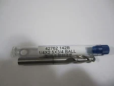 GARR HSAL-ALUMSTAR 1/4" STANDARD LENGTH 2 FLUTE BALL END MILL 