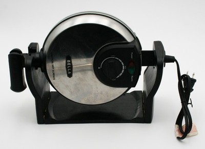 Bella Rotary Belgian Waffle Maker Ceramic Nonstick Stainless Steel TSK-2126BW