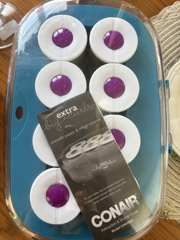 Conair Extra Big Curls 8 Jumbo Hot Rollers  CHV28X2  NEW